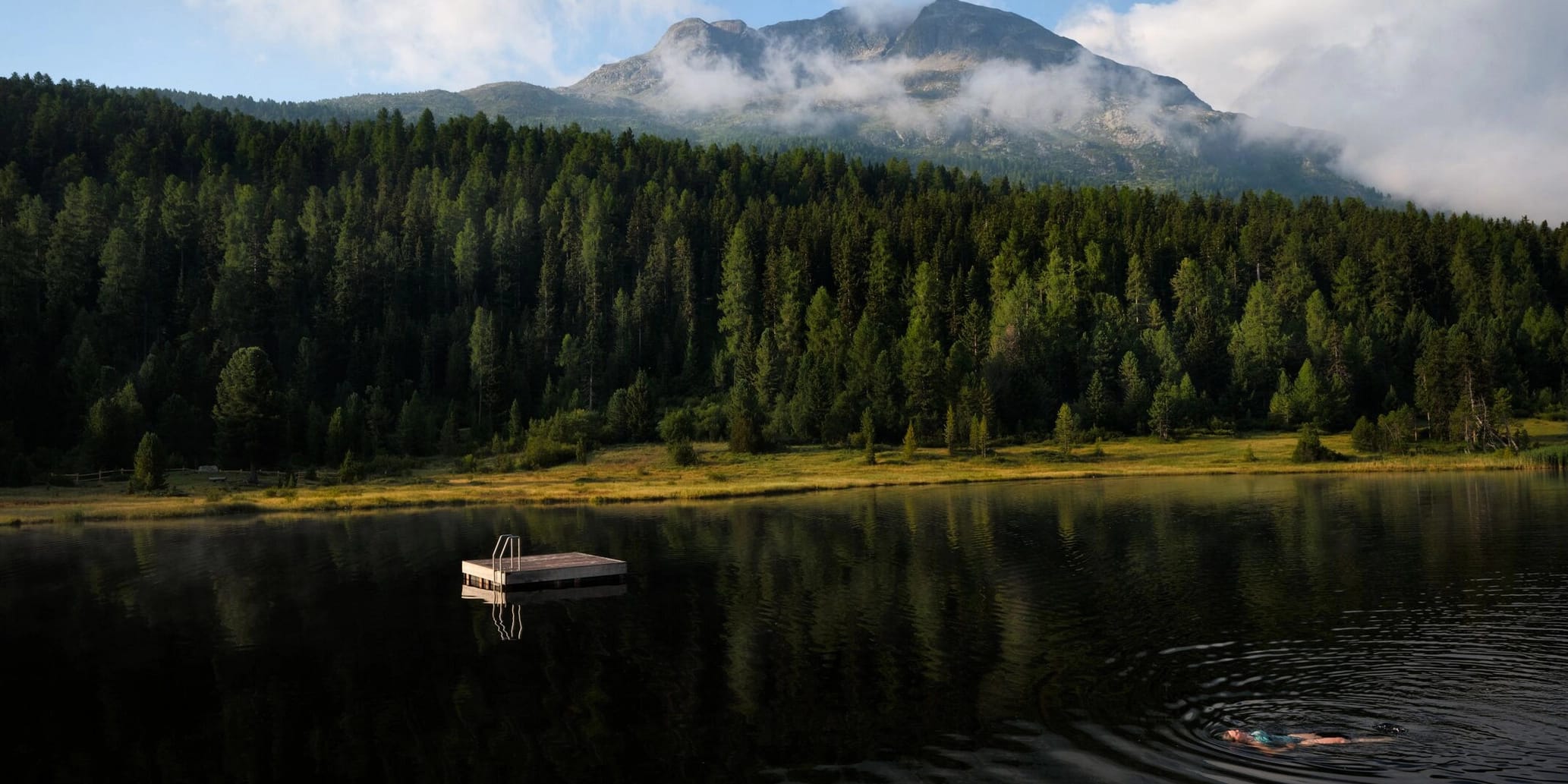 Lej da Staz im Sommer
