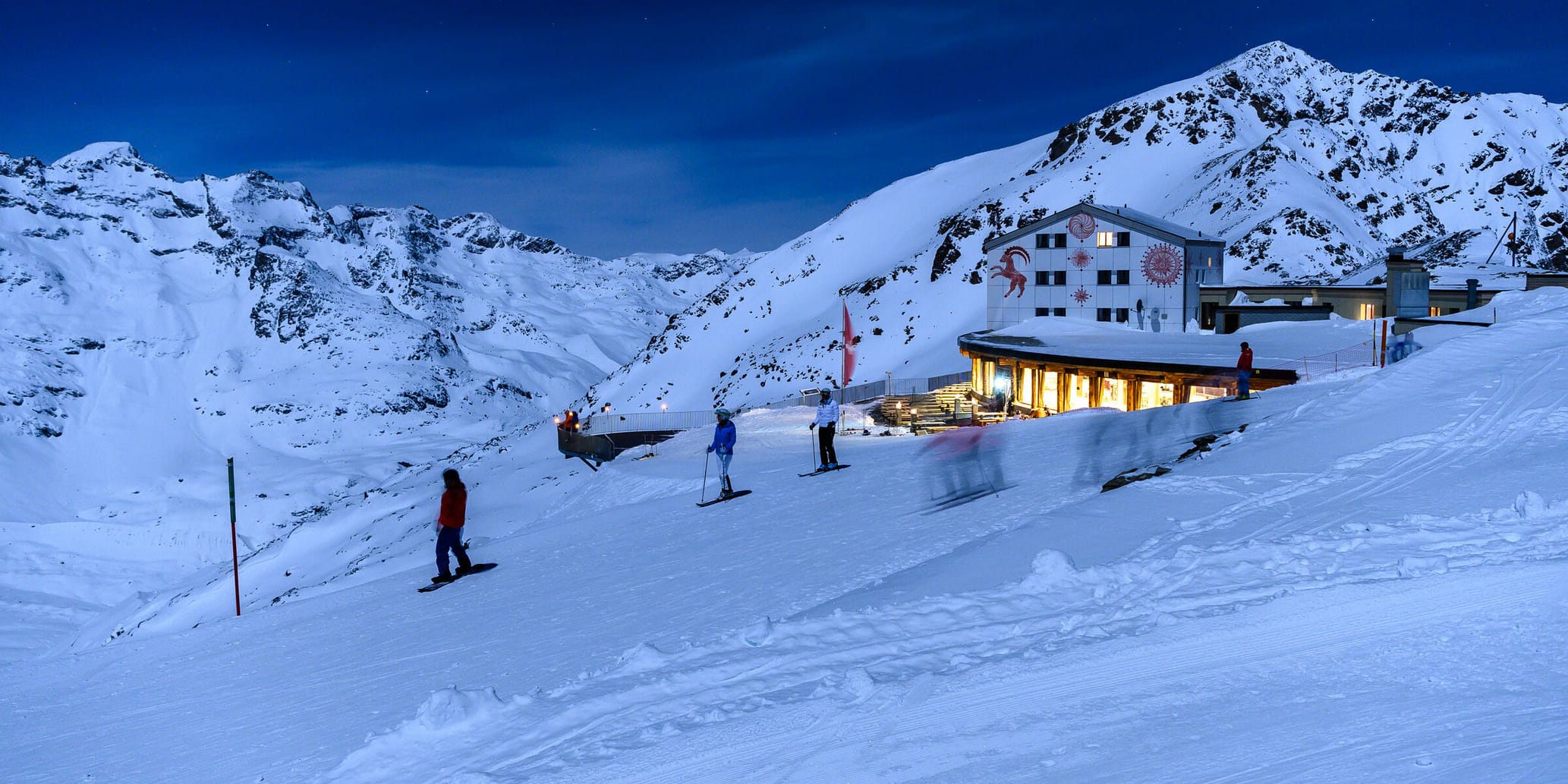 lüna Plaina: Vollmond-Skifahren auf der Diavolezza