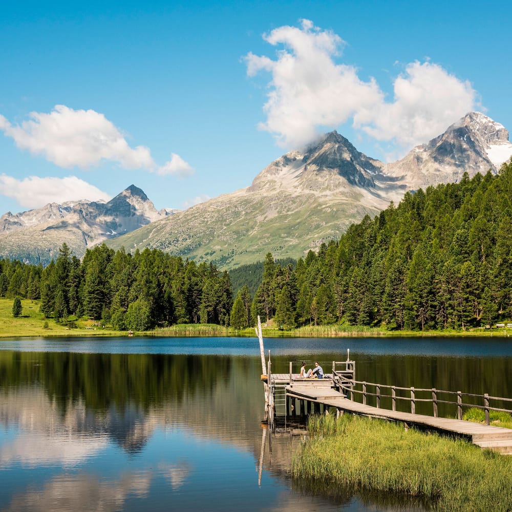 Engadin im Sommer, Lej da Staz