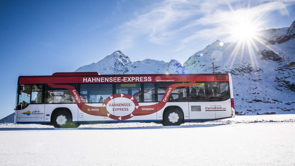 Hahnensee Express mit Engadin Bus