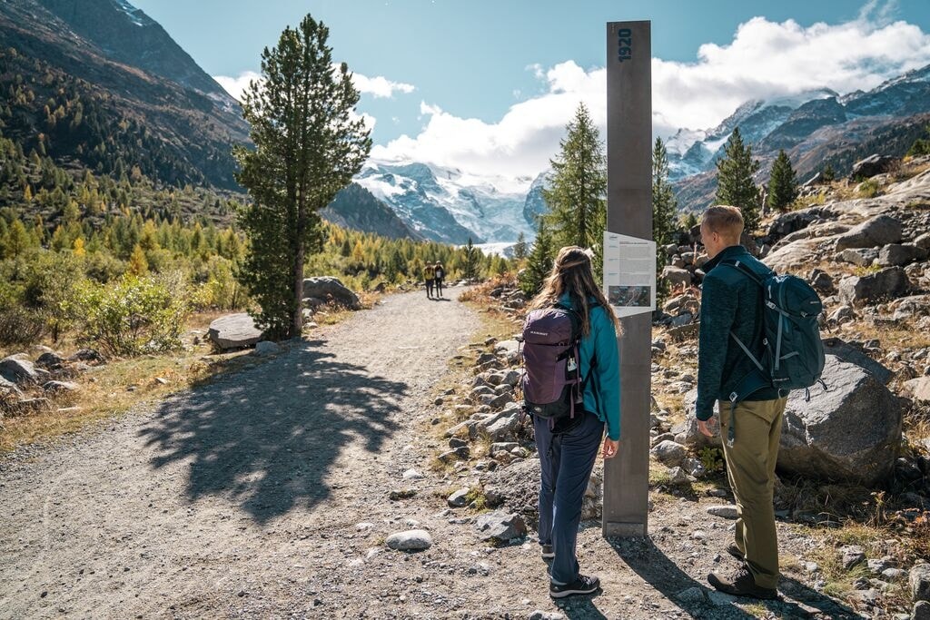 Audiotour del sentiero del ghiacciaio Morteratsch