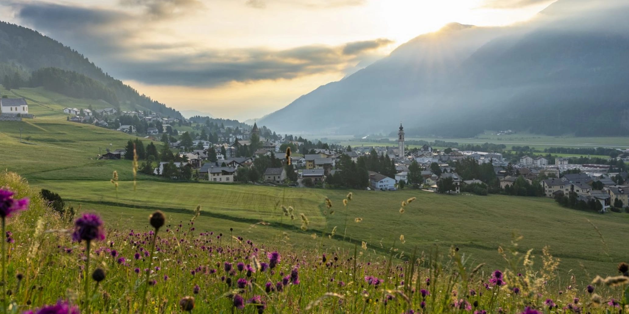 Samedan im Sommer
