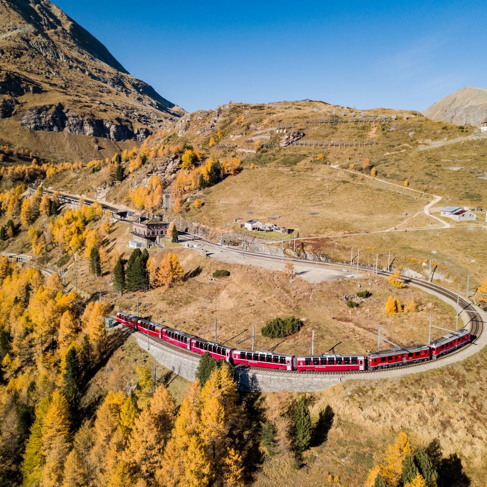 Panoramafahrt Bernina Express im Sommer