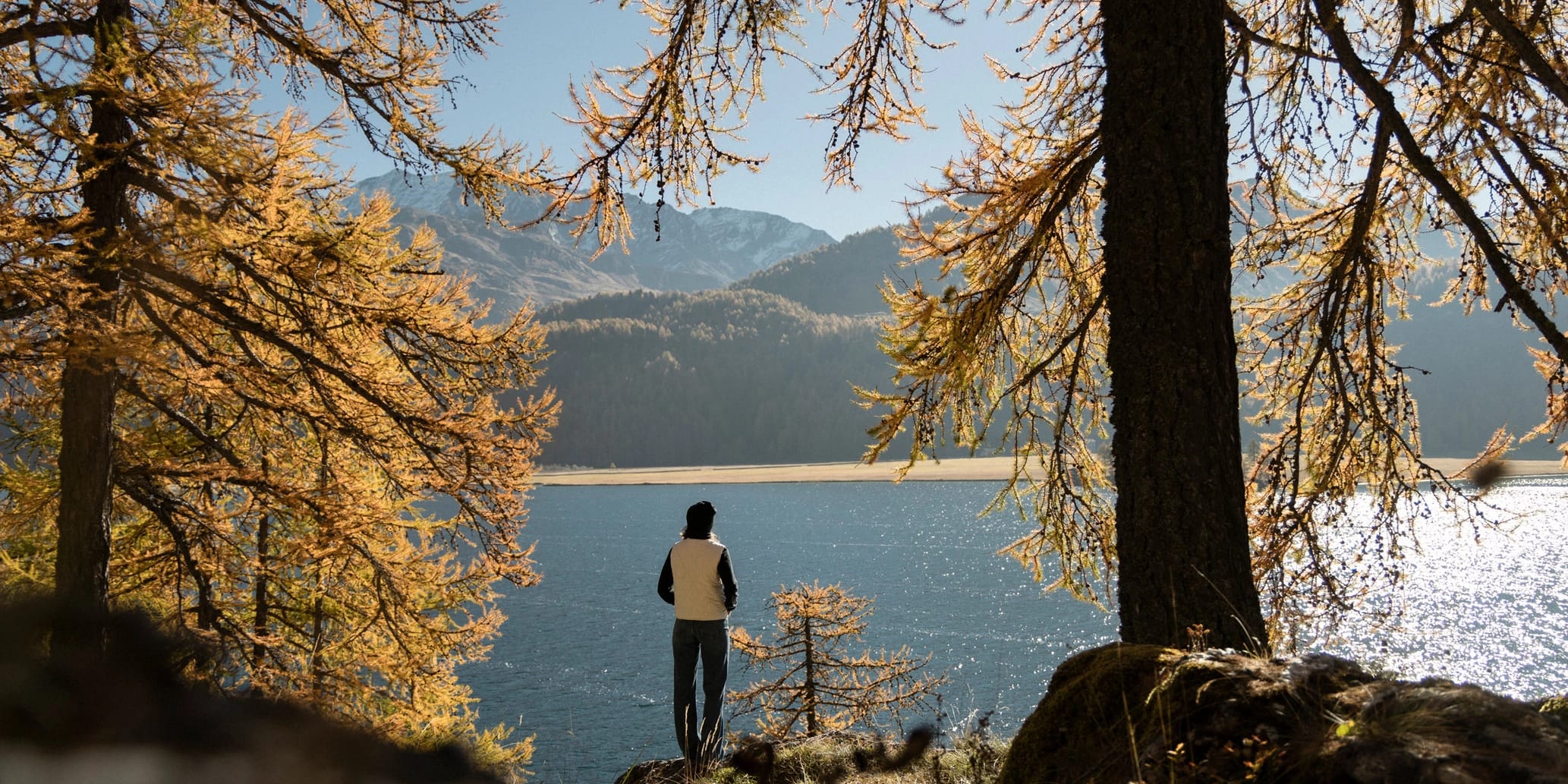 Sicht auf Silsersee