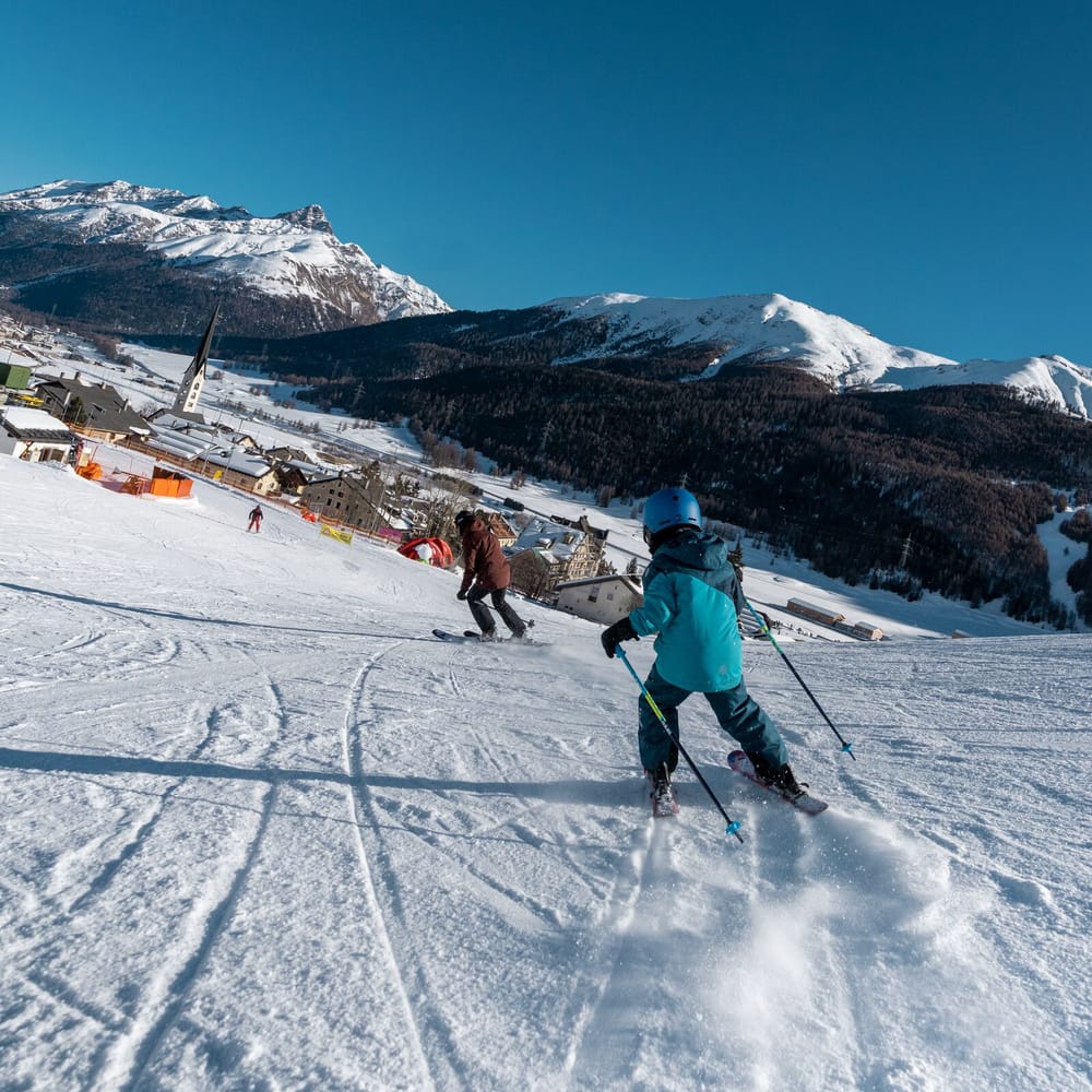 Zuoz Winter Skigebiet Pizzet