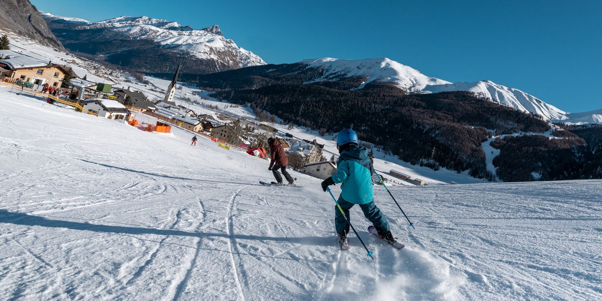 Zuoz Winter Skigebiet Pizzet