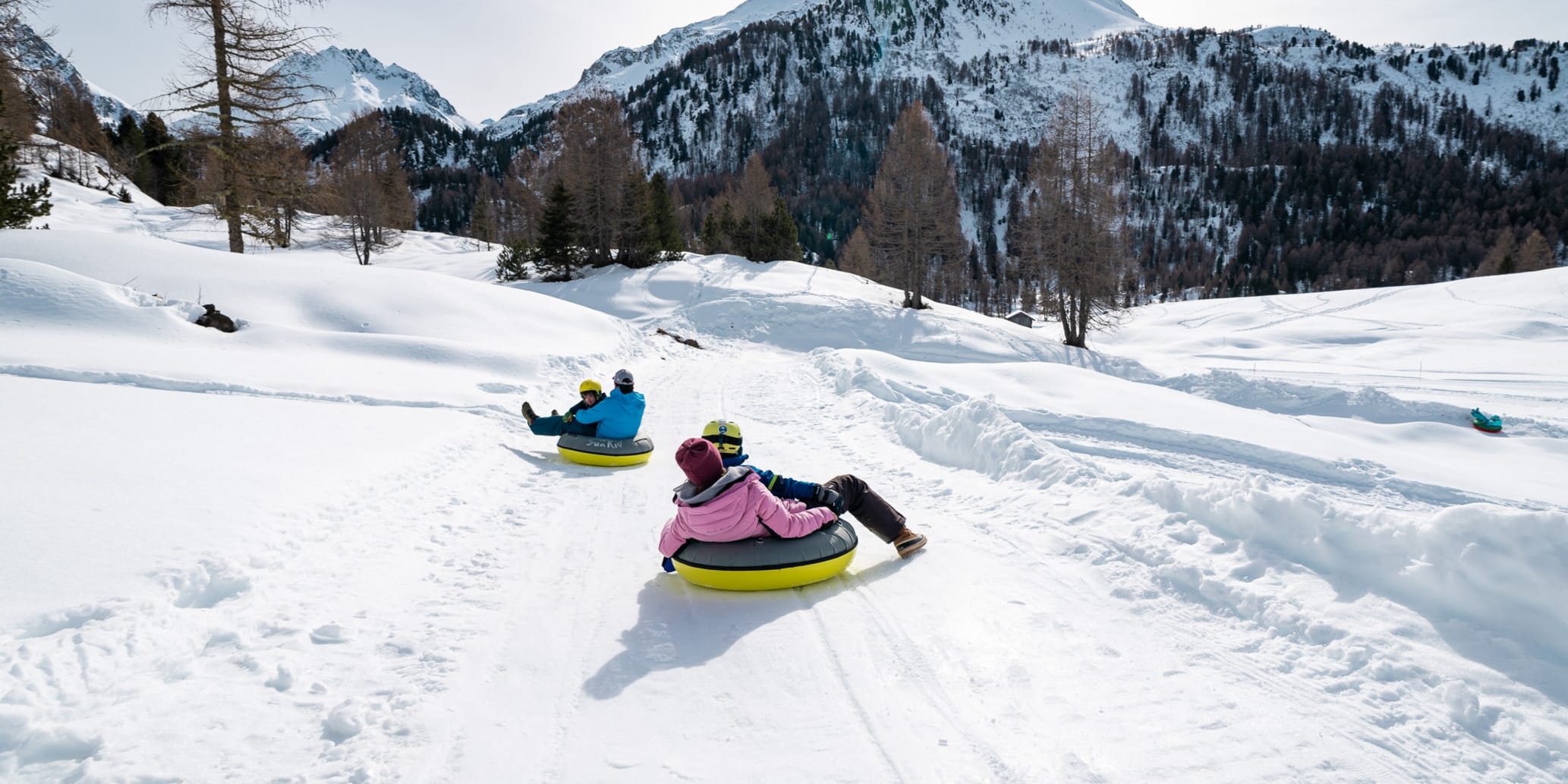 Snowtubing im Engadin