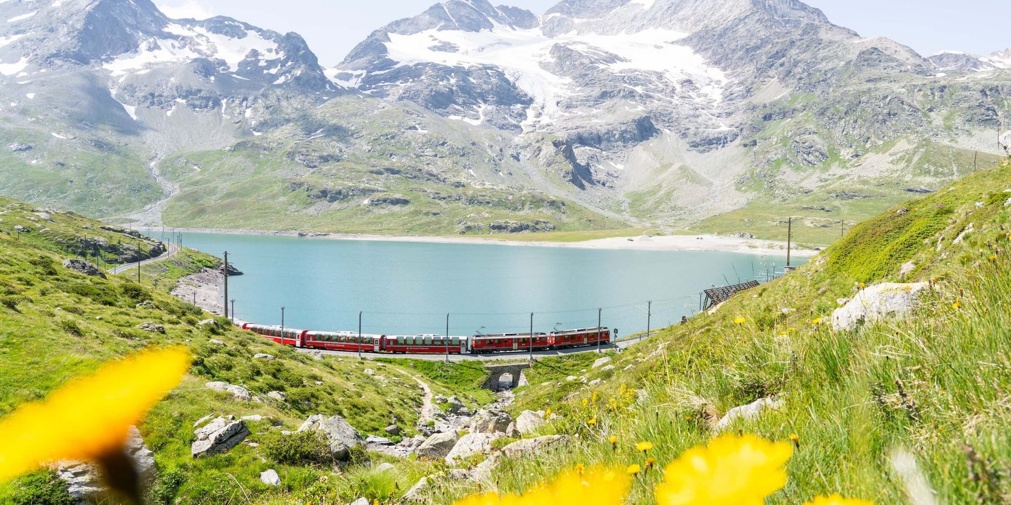 Panoramafahrt Bernina Express im Sommer