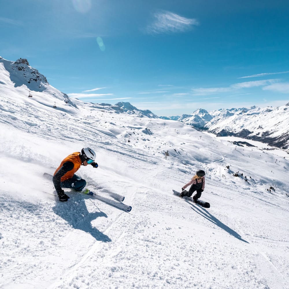 Frühlingsskifahren im Engadin