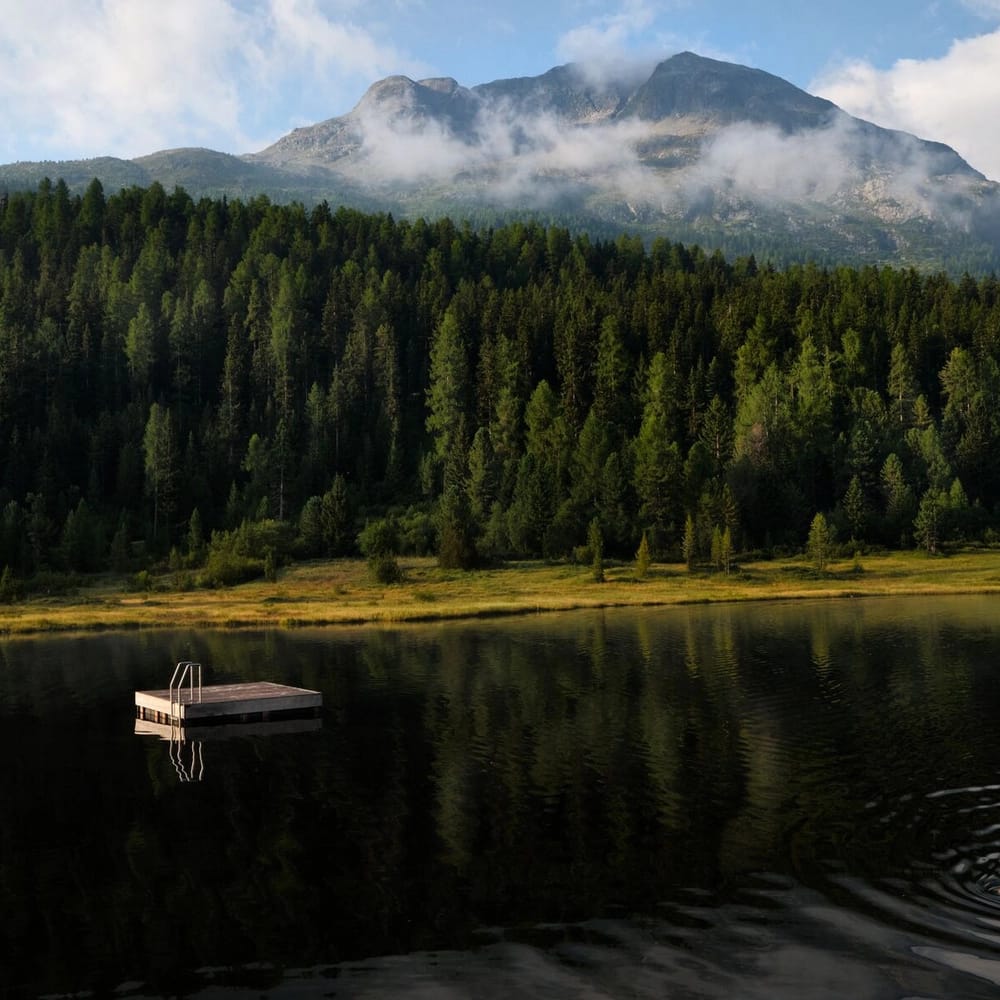 Lej da Staz im Sommer