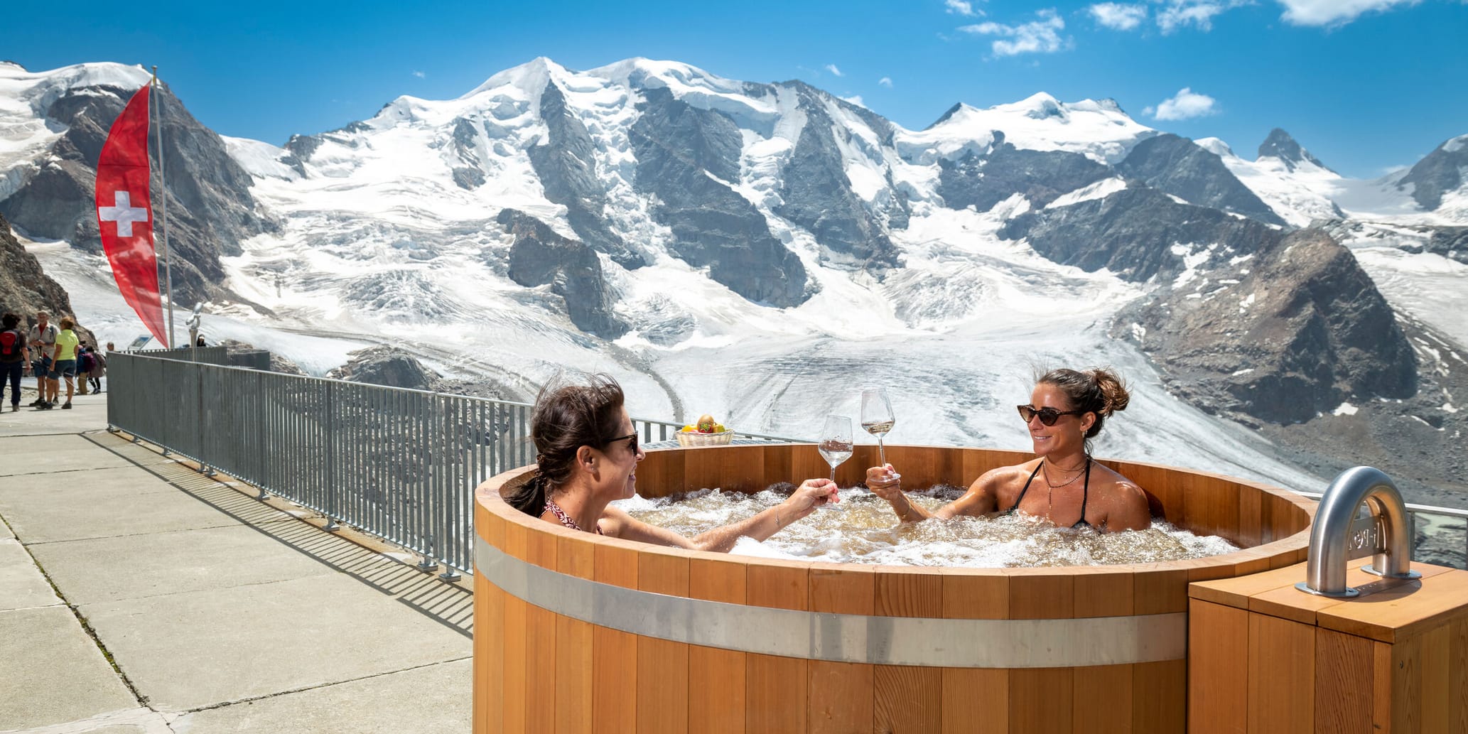 Diavolezza Jacuzzi auf 3000 m