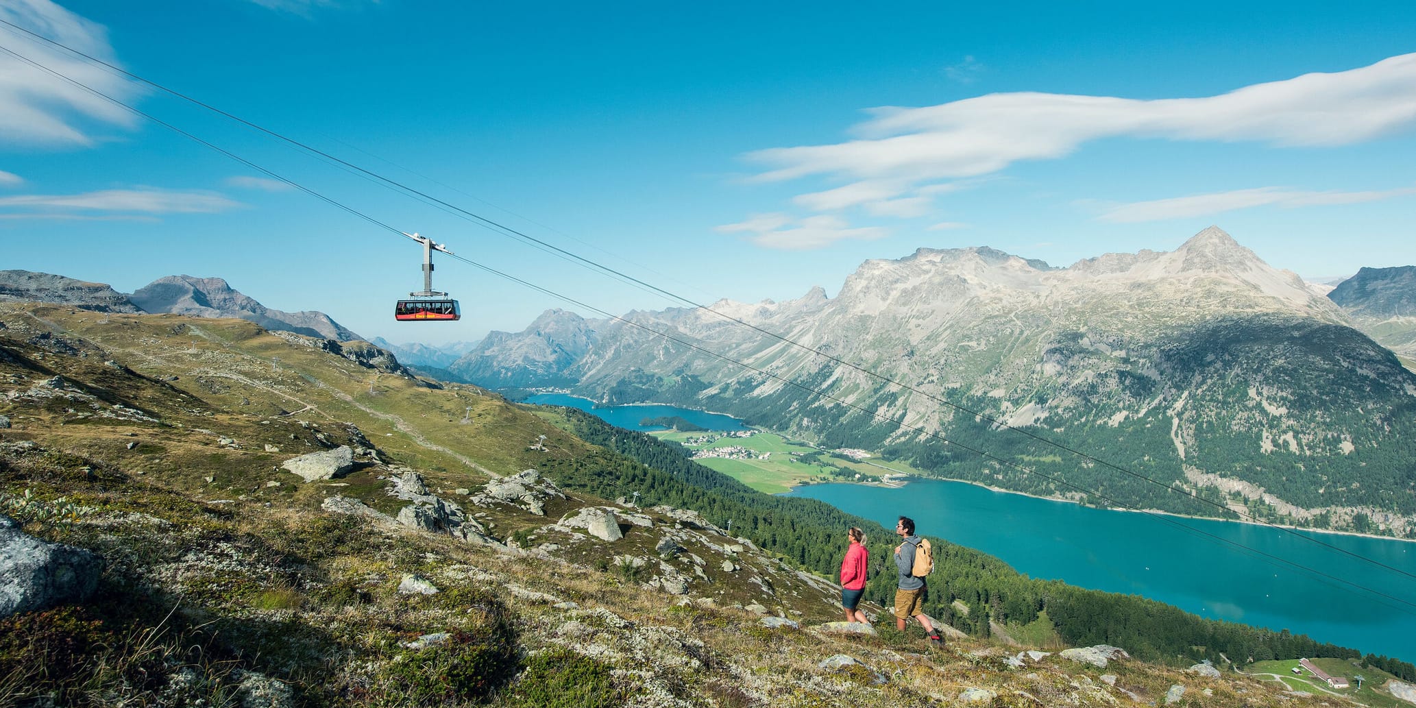Corvatsch Bahn im Sommer