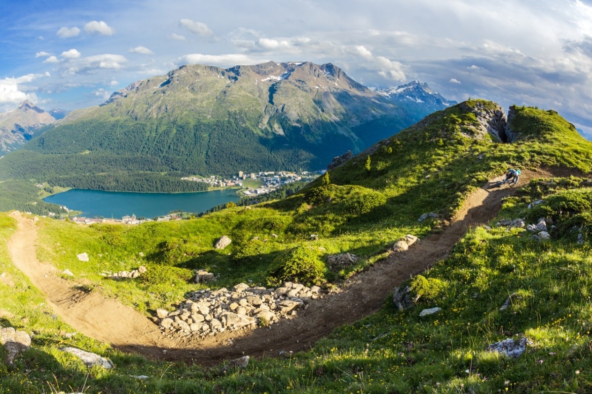Celerina-Marguns-Corviglia-St. Moritz (E-Mountainbike)