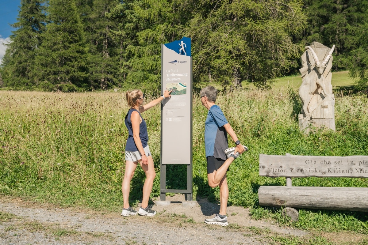 Percorso di trail running La Punt